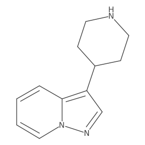 4-{Pyrazolo[1,5-a]pyridin-3-yl}piperidine结构式