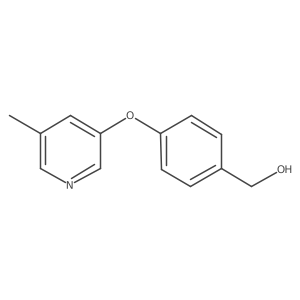 [4-(5-Methylpyridin-3-yl)oxyphenyl]methanol Structure