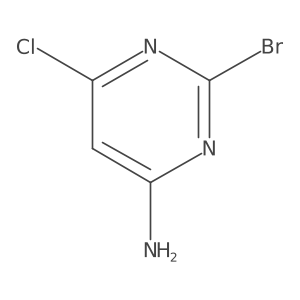 2-Bromo-6-chloropyrimidin-4-amine Structure