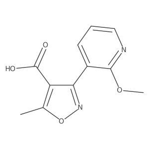 3-(2-Methoxypyridin-3-yl)-5-methylisoxazole-4-carboxylic acid Structure