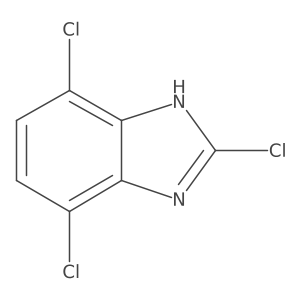 2,4,7-Trichloro-1H-benzo[d]imidazole结构式