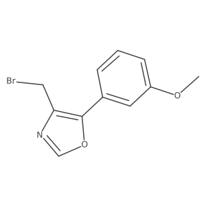 4-Bromomethyl-5-(3-methoxy-phenyl)-oxazole Structure