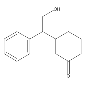 3-(2-Hydroxy-1-phenylethyl)cyclohexanone Structure