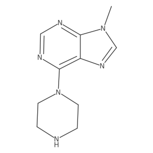 9-methyl-6-(piperazin-1-yl)-9H-purine Structure