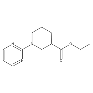 Ethyl 1-(pyrimidin-2-yl)piperidine-3-carboxylate结构式