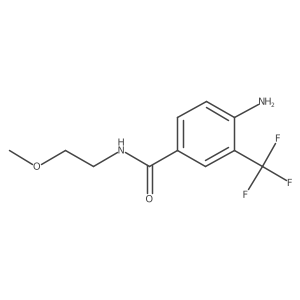 4-amino-N-(2-methoxyethyl)-3-(trifluoromethyl)benzamide Structure