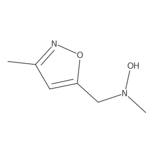 N-methyl-N-[(3-methyl-1,2-oxazol-5-yl)methyl]hydroxylamine Structure