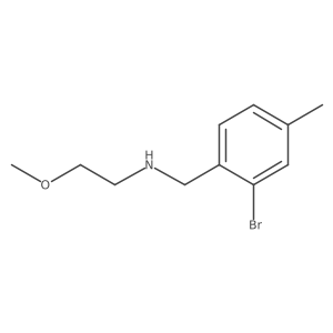 [(2-Bromo-4-methylphenyl)methyl](2-methoxyethyl)amine Structure