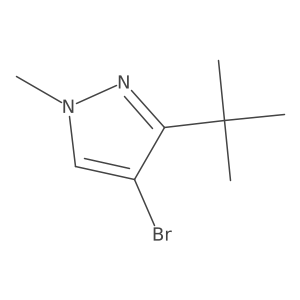 4-Bromo-3-(tert-butyl)-1-methyl-1h-pyrazole Structure
