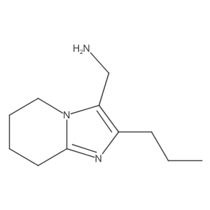 (2-Propyl-5H,6H,7H,8H-imidazo[1,2-A]pyridin-3-YL)methanamine Structure