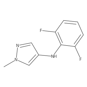 N-(2,6-Difluorophenyl)-1-methyl-1H-pyrazol-4-amine结构式