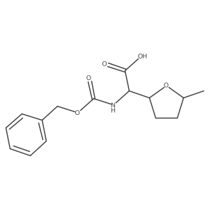 2-{[(Benzyloxy)carbonyl]amino}-2-(5-methyloxolan-2-yl)acetic acid结构式