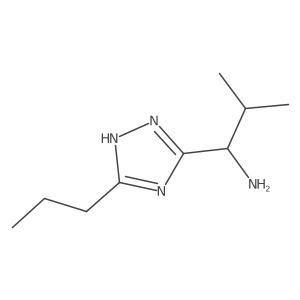 (1R)-2-methyl-1-(3-propyl-1H-1,2,4-triazol-5-yl)propan-1-amine结构式