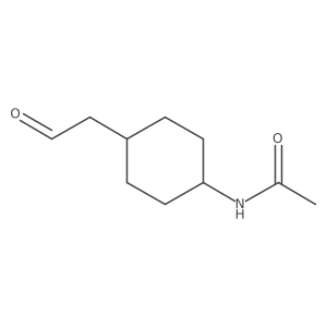 N-[trans-4-(2-Oxo-ethyl)-cyclohexyl]-acetamide Structure