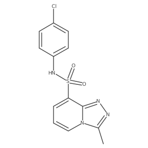 N-(4-chlorophenyl)-3-methyl[1,2,4]triazolo[4,3-a]pyridine-8-sulfonamide Structure