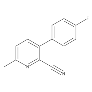 3-(4-Fluorophenyl)-6-methylpicolinonitrile Structure