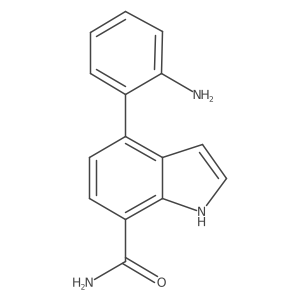 4-(2-aminophenyl)-1H-indole-7-carboxamide Structure