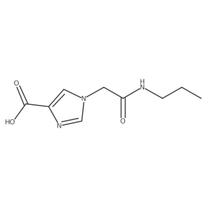 1-(2-oxo-2-(propylamino)ethyl)-1H-imidazole-4-carboxylic acid结构式
