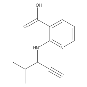 2-[(4-Methylpent-1-yn-3-yl)amino]pyridine-3-carboxylic acid Structure