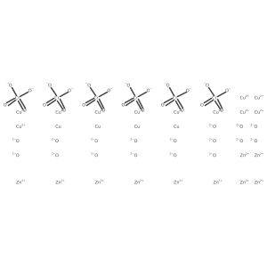 Copper zinc chromate oxide (Cu15Zn10(CrO4)a6O17)结构式