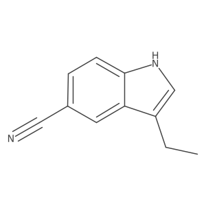 3-ethyl-1H-indole-5-carbonitrile结构式