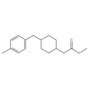 Methyl [1-(4-fluorobenzyl)piperidin-4-yl]acetate Structure