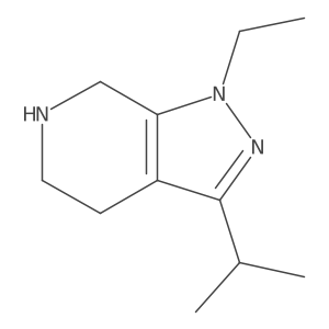 1-Ethyl-3-(propan-2-yl)-1H,4H,5H,6H,7H-pyrazolo[3,4-c]pyridine结构式