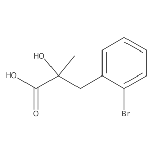 3-(2-Bromophenyl)-2-hydroxy-2-methylpropanoic acid结构式