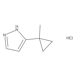 3-(1-methylcyclopropyl)-1H-pyrazole hydrochloride结构式