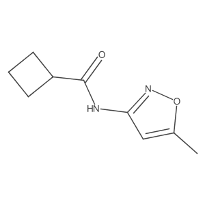N-(5-Methyl-1,2-oxazol-3-yl)cyclobutanecarboxamide Structure