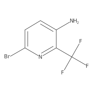 6-Bromo-2-(trifluoromethyl)pyridin-3-amine Structure