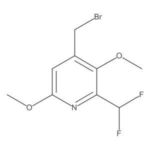 4-(Bromomethyl)-2-(difluoromethyl)-3,6-dimethoxypyridine Structure