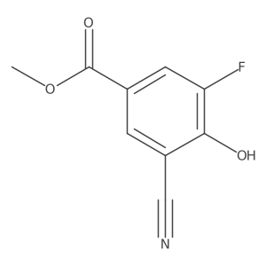 Benzoic acid, 3-cyano-5-fluoro-4-hydroxy-, methyl ester结构式