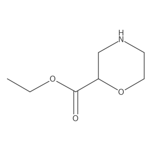 ethyl (2S)-morpholine-2-carboxylate结构式