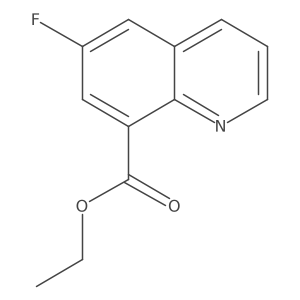 Ethyl 6-fluoroquinoline-8-carboxylate结构式