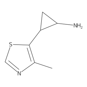 2-(4-Methyl-1,3-thiazol-5-yl)cyclopropan-1-amine Structure