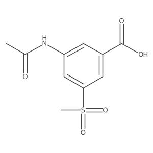 3-Acetamido-5-methanesulfonylbenzoicacid Structure