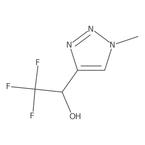 (1R)-2,2,2-trifluoro-1-(1-methyl-1H-1,2,3-triazol-4-yl)ethan-1-ol Structure