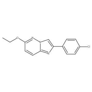 Imidazo[1,2-b]pyridazine,2-(4-chlorophenyl)-6-ethoxy- Structure