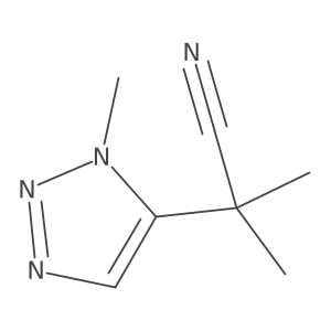 2-methyl-2-(1-methyl-1H-1,2,3-triazol-5-yl)propanenitrile结构式