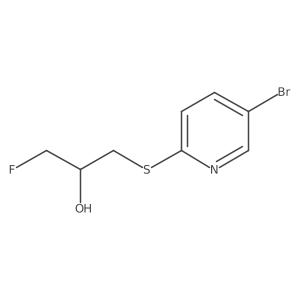1-[(5-Bromopyridin-2-yl)sulfanyl]-3-fluoropropan-2-ol Structure
