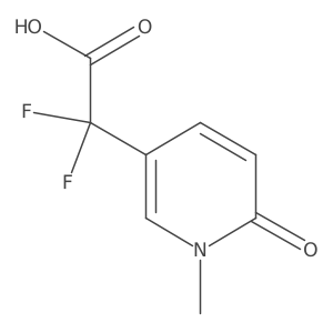 2,2-Difluoro-2-(1-methyl-6-oxo-1,6-dihydropyridin-3-yl)acetic acid Structure