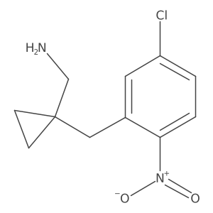 {1-[(5-Chloro-2-nitrophenyl)methyl]cyclopropyl}methanamine结构式