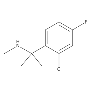 [2-(2-Chloro-4-fluorophenyl)propan-2-yl](methyl)amine结构式