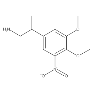 2-(3,4-Dimethoxy-5-nitrophenyl)propan-1-amine Structure