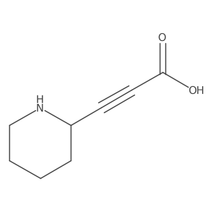 3-(Piperidin-2-yl)prop-2-ynoic acid Structure