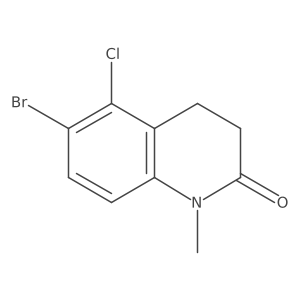 6-Bromo-5-chloro-1-methyl-3,4-dihydroquinolin-2-one Structure