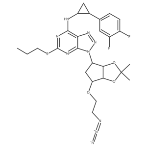 Deshydroxy Azido Ticagrelor Acetonide结构式