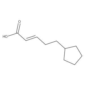5-Cyclopentylpent-2-enoic acid结构式
