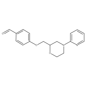 4-[[4-(Pyridin-2-yl)morpholin-2-yl]methoxy]benzaldehyde Structure